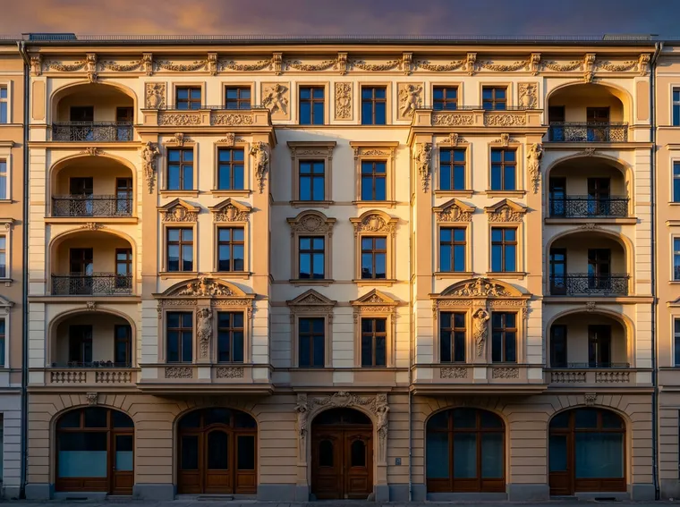 Sanierte Gründerzeitfassade
